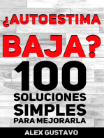 ¿Autoestima baja? 100 soluciones simples para mejorarla