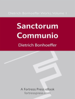 Sanctorum Communio: A Theological Study of the Sociology of the Church, DBW 1