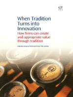 When Tradition Turns Into Innovation: How Firms Can Create and Appropriate Value Through Tradition