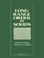 Long Range Order in Solids: Solid State Physics