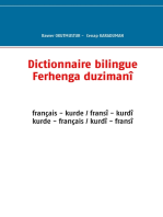 Dictionnaire bilingue français - kurde: Ferhenga duzimanî fransî - kurdî