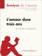 L'amour dure trois ans de Frédéric Beigbeder (Analyse de l'oeuvre): Comprendre la littérature avec lePetitLittéraire.fr