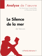 Le Silence de la mer de Vercors (Analyse de l'oeuvre): Analyse complète et résumé détaillé de l'oeuvre