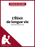 L'Élixir de longue vie d'Honoré de Balzac (Fiche de lecture): Analyse complète et résumé détaillé de l'oeuvre