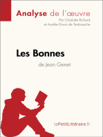 Les Bonnes de Jean Genet (Analyse de l'oeuvre): Analyse complète et résumé détaillé de l'oeuvre