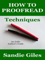 How to Proofread: Techniques: An Indie Author's Guide, #3