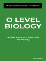 O Level Biology Multiple Choice Questions and Answers (MCQs): Quizzes & Practice Tests with Answer Key (Biology Quick Study Guides & Terminology Notes about Everything)