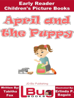 April and the Puppy: Early Reader - Children's Picture Books