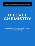 O Level Chemistry Multiple Choice Questions and Answers (MCQs): Quizzes & Practice Tests with Answer Key (Chemistry Quick Study Guides & Terminology Notes about Everything)