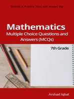 7th Grade Math Multiple Choice Questions and Answers (MCQs): Quizzes & Practice Tests with Answer Key (Math Quick Study Guides & Terminology Notes to Review)