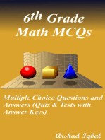 6th Grade Math Multiple Choice Questions and Answers (MCQs): Quizzes & Practice Tests with Answer Key (Math Quick Study Guides & Terminology Notes to Review)