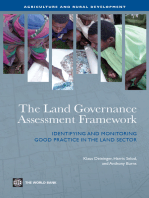 The Land Governance Assessment Framework: Identifying and Monitoring Good Practice in the Land Sector
