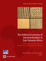 The Political Economy of Decentralization in Sub-Saharan Africa: A New Implementation Model in Burkina Faso, Ghana, Kenya, and Senegal