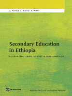 Secondary Education in Ethiopia: Supporting Growth and Transformation