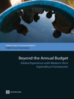 Beyond the Annual Budget: Global Experience with Medium Term Expenditure Frameworks