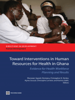Toward Interventions in Human Resources for Health in Ghana: Evidence for Health Workforce Planning and Results