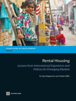 Rental Housing: Lessons from International Experience and Policies for Emerging Markets