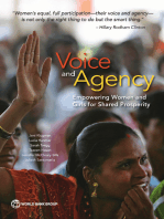 Voice and Agency: Empowering Women and Girls for Shared Prosperity