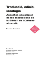 Traducció, edició, ideologia: Aspectes sociològics de les traduccions de la Bíblia i de l'Odissea al català