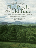 Flat Rock of the Old Time: Letters from the Mountains to the Lowcountry, 1837–1939