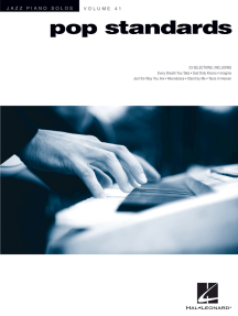 Pop Standards: Jazz Piano Solos Series Volume 41