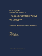 Proceedings of the International Symposium on Thermodynamics of Alloys: Delft, The Netherlands, June 12-13, 1980