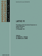 Lattice 91: Proceeding of the International Symposium on Lattice Field Theory, Tsukuba, Japan 5–9 November 1991