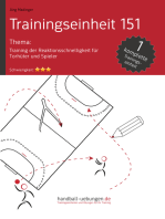 Training der Reaktionsschnelligkeit für Torhüter und Spieler (TE 151): Handball Fachliteratur