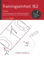 Kreuzbewegung mit Weiterspielmöglichkeiten und Wurfserien von den Positionen (TE 162): Handball Fachliteratur