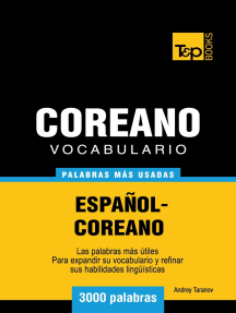 Lee Vocabulario Español-Coreano: 3000 palabras más usadas de Andrey Taranov  - Libro electrónico | Scribd