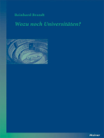 Wozu noch Universitäten?: Ein Essay