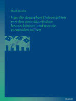 Was die deutschen Universitäten von den amerikanischen lernen können und was sie vermeiden sollten