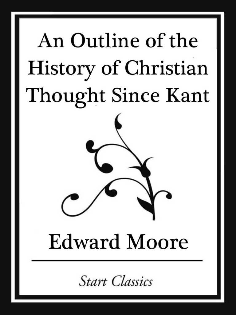 An Outline of the History of Christian Thought Since Kant (Start ...