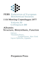 Albumin: Structure, Biosynthesis, Function: Federation of European Biochemical Societies 11Th Meeting Copenhagen 1977
