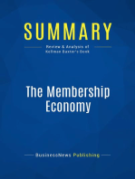 The Membership Economy (Review and Analysis of Kellman Baxter's Book)