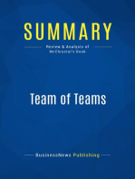 Team of Teams (Review and Analysis of McChrystal's Book)