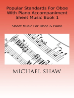 Popular Standards For Oboe With Piano Accompaniment Sheet Music Book 1