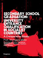 Secondary School Graduation: University Entrance Qualification in Socialist Countries: A Comparative Study