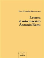 Lettera al mio maestro Antonio Bemi