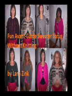 Fun Avant Garde Sweater/Shrug Without Knitting: The Easy, No-Knit Shrug