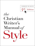 The Christian Writer's Manual of Style: 4th Edition