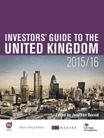 Current Investment in the United Kingdom: Part One of The Investors' Guide to the United Kingdom 2015/16