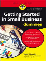 Getting Started In Small Business For Dummies, Third Australian and New Zealand Edition