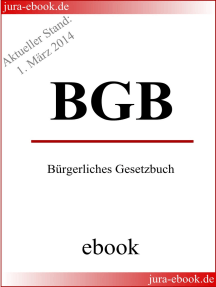 BGB - Bürgerliches Gesetzbuch - Aktueller Stand: 1. März 2014