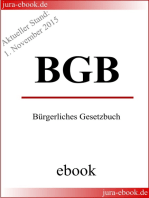 BGB - Bürgerliches Gesetzbuch - Aktueller Stand