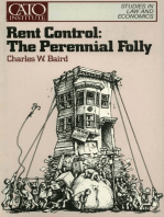 Rent Control: The Perennial Folly (Cato Public Policy Research Monograph No. 2)