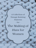 A Collection of Vintage Knitting Patterns for the Making of Hats for Women