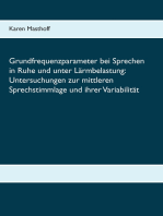 Grundfrequenzparameter bei Sprechen in Ruhe und unter Lärmbelastung