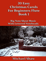 20 Easy Christmas Carols For Beginners Flute: Book 1