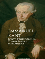 Kant's Prolegomena: To Any Future Metaphysics